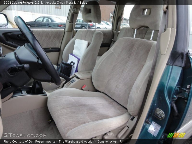 Front Seat of 2001 Forester 2.5 S
