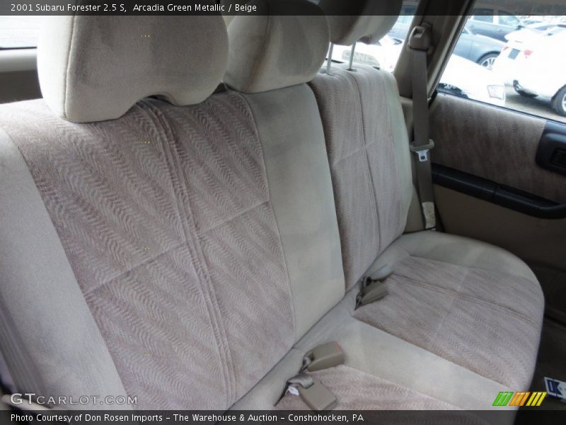 Rear Seat of 2001 Forester 2.5 S