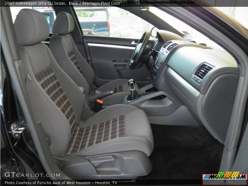 Black / Interlagos Plaid Cloth 2007 Volkswagen Jetta GLI Sedan