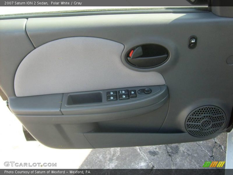 Polar White / Gray 2007 Saturn ION 2 Sedan