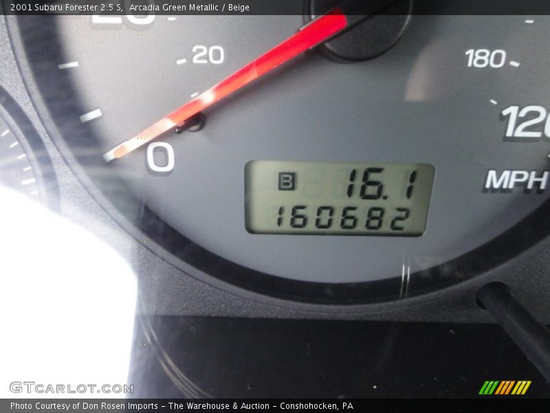 Arcadia Green Metallic / Beige 2001 Subaru Forester 2.5 S