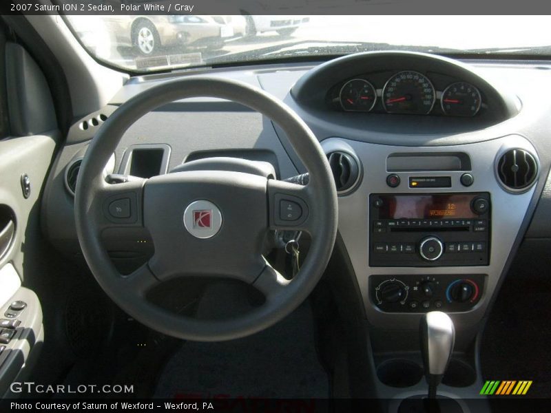 Polar White / Gray 2007 Saturn ION 2 Sedan