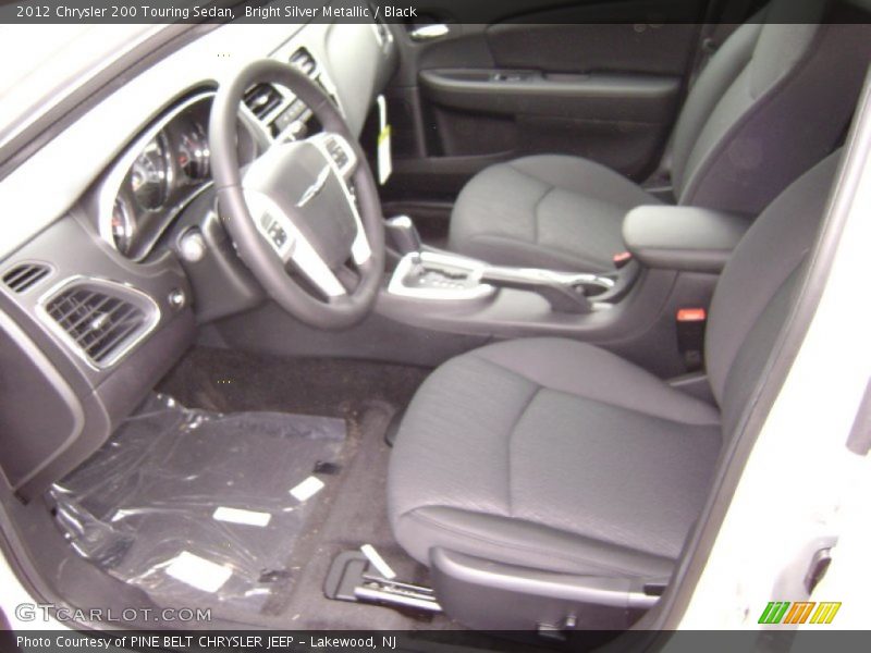 Bright Silver Metallic / Black 2012 Chrysler 200 Touring Sedan
