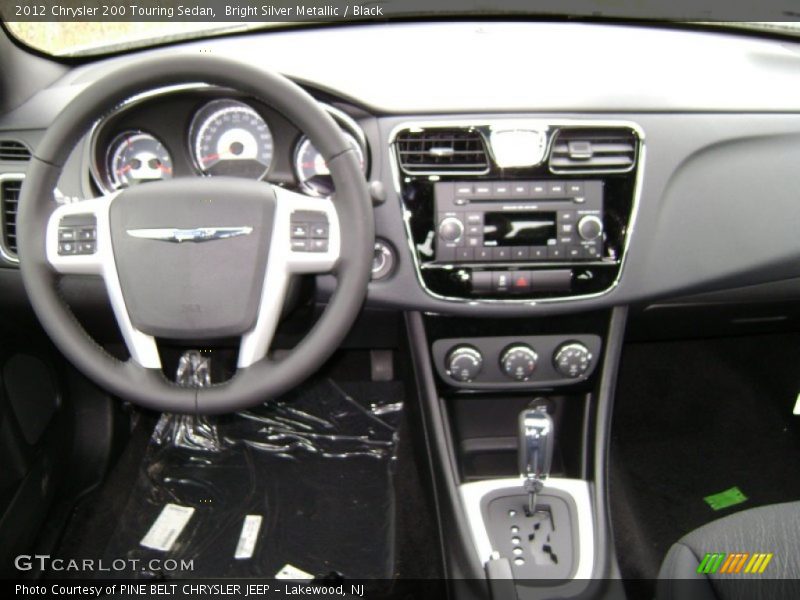 Bright Silver Metallic / Black 2012 Chrysler 200 Touring Sedan