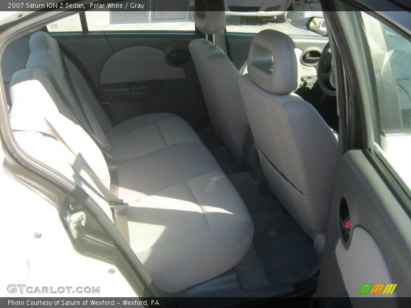 Polar White / Gray 2007 Saturn ION 2 Sedan