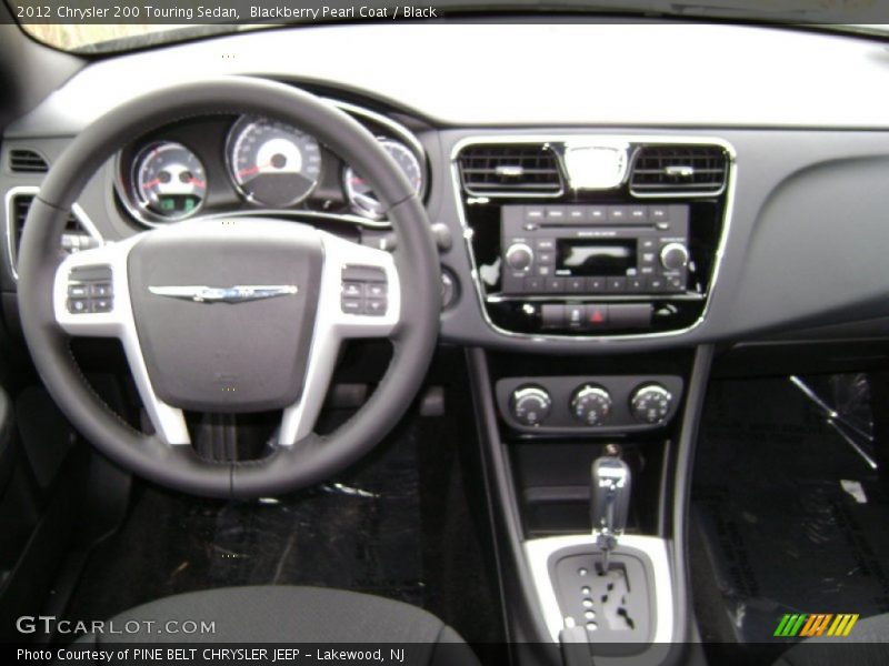 Blackberry Pearl Coat / Black 2012 Chrysler 200 Touring Sedan