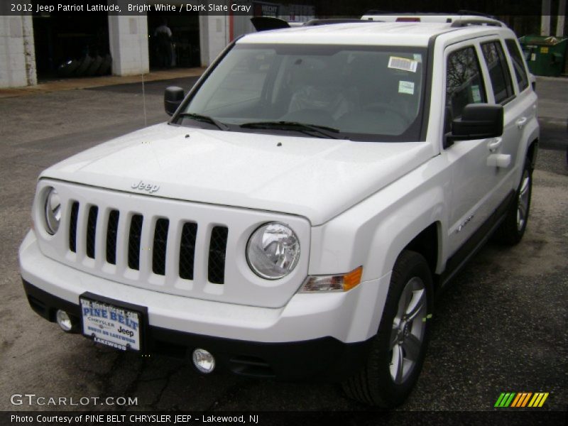 Bright White / Dark Slate Gray 2012 Jeep Patriot Latitude