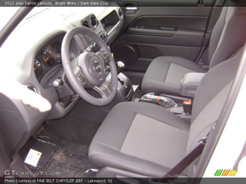 Bright White / Dark Slate Gray 2012 Jeep Patriot Latitude