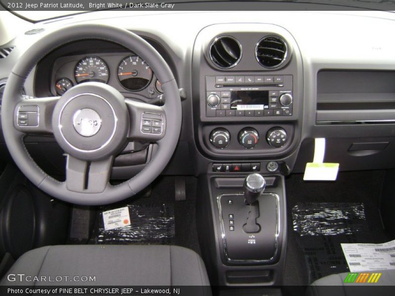 Bright White / Dark Slate Gray 2012 Jeep Patriot Latitude