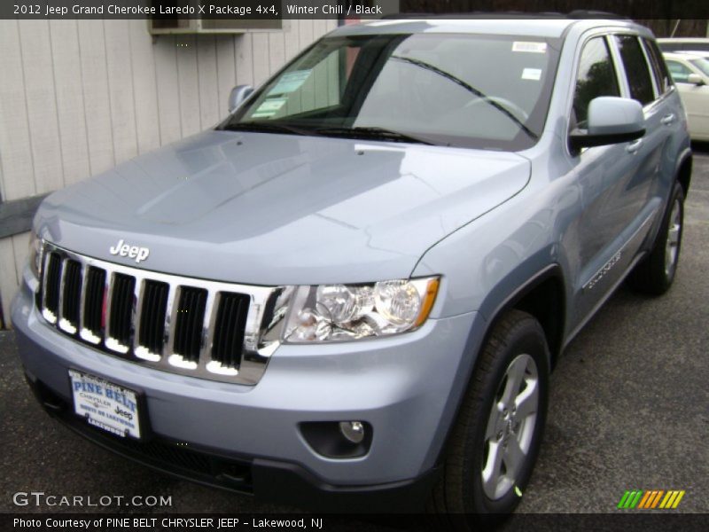 Winter Chill / Black 2012 Jeep Grand Cherokee Laredo X Package 4x4