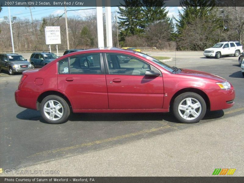 Berry Red / Gray 2007 Saturn ION 2 Sedan