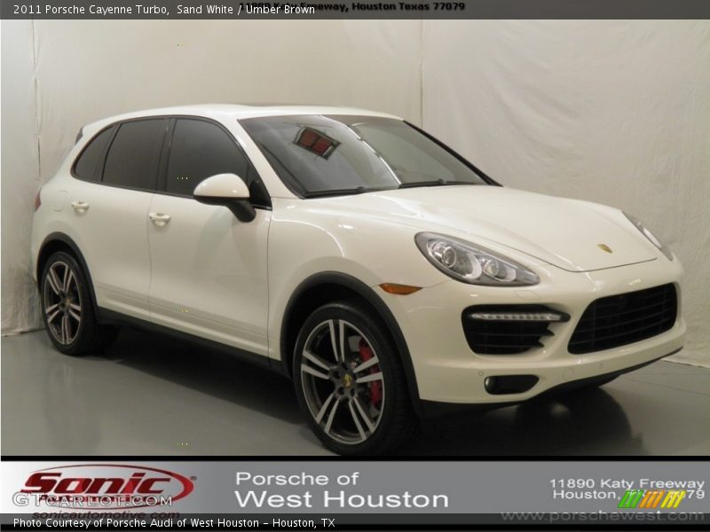 Sand White / Umber Brown 2011 Porsche Cayenne Turbo