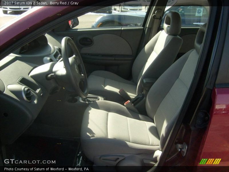 Berry Red / Gray 2007 Saturn ION 2 Sedan