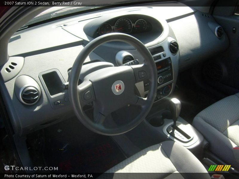 Berry Red / Gray 2007 Saturn ION 2 Sedan