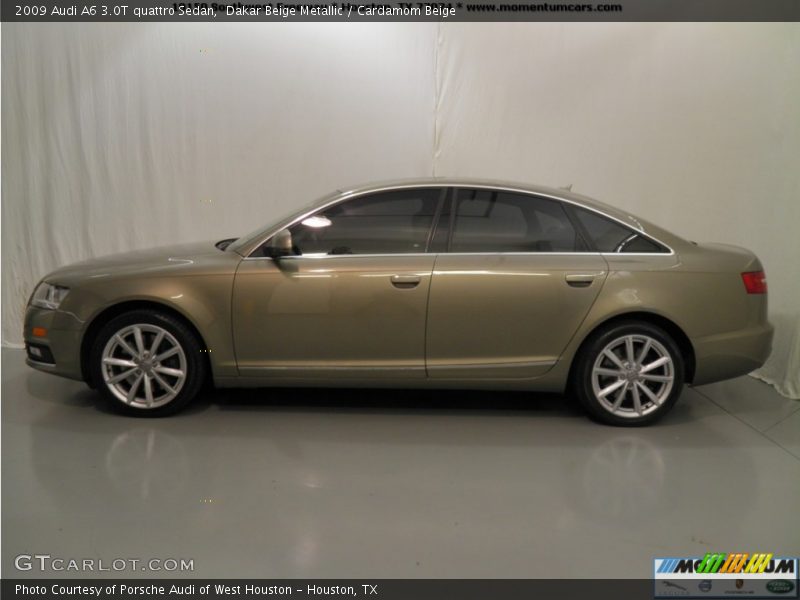 Dakar Beige Metallic / Cardamom Beige 2009 Audi A6 3.0T quattro Sedan