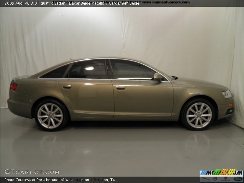 Dakar Beige Metallic / Cardamom Beige 2009 Audi A6 3.0T quattro Sedan
