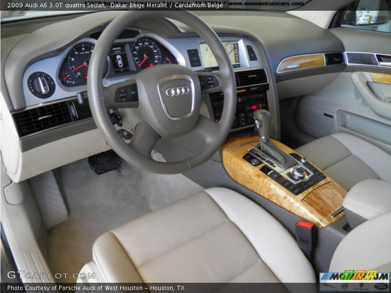 Dakar Beige Metallic / Cardamom Beige 2009 Audi A6 3.0T quattro Sedan