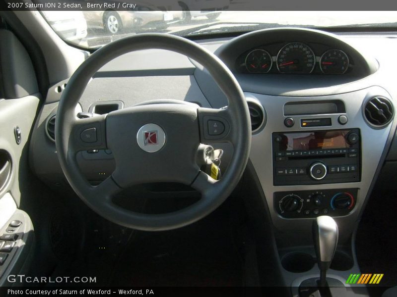 Berry Red / Gray 2007 Saturn ION 2 Sedan