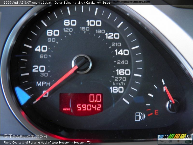 Dakar Beige Metallic / Cardamom Beige 2009 Audi A6 3.0T quattro Sedan