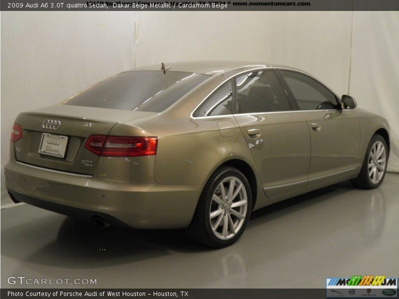 Dakar Beige Metallic / Cardamom Beige 2009 Audi A6 3.0T quattro Sedan