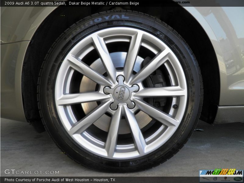 Dakar Beige Metallic / Cardamom Beige 2009 Audi A6 3.0T quattro Sedan