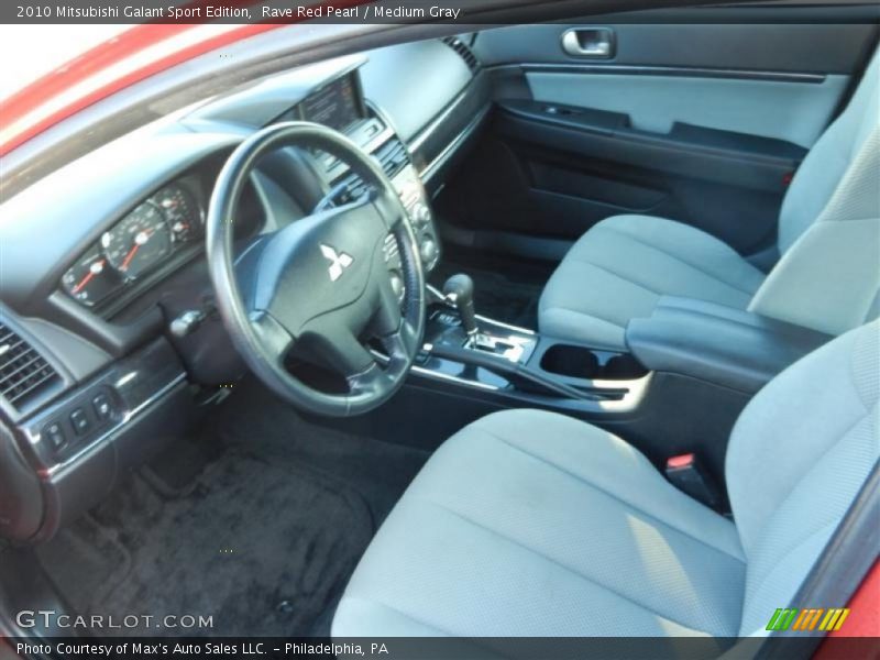 Medium Gray Interior - 2010 Galant Sport Edition 