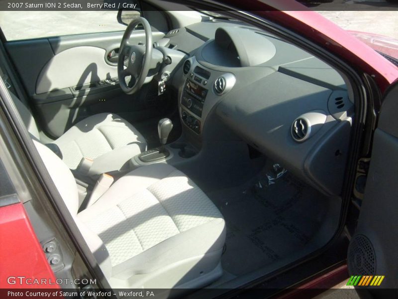 Berry Red / Gray 2007 Saturn ION 2 Sedan