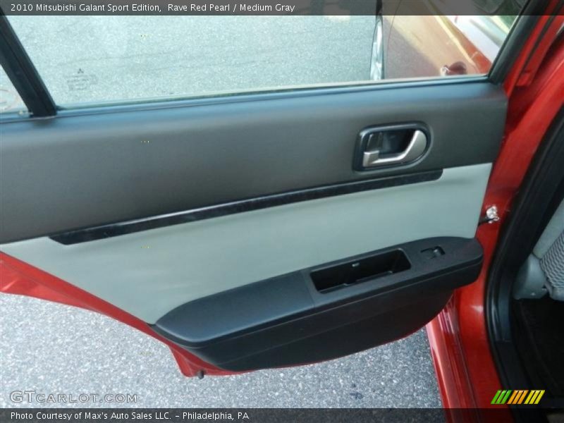 Rave Red Pearl / Medium Gray 2010 Mitsubishi Galant Sport Edition