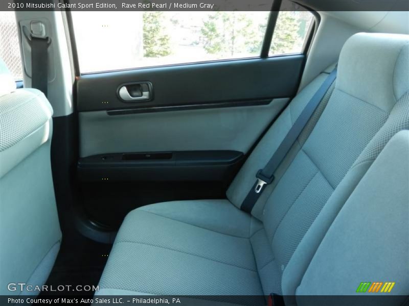 Rave Red Pearl / Medium Gray 2010 Mitsubishi Galant Sport Edition