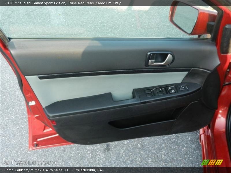 Rave Red Pearl / Medium Gray 2010 Mitsubishi Galant Sport Edition