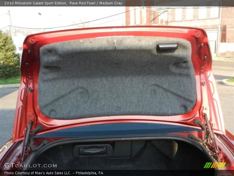 Rave Red Pearl / Medium Gray 2010 Mitsubishi Galant Sport Edition