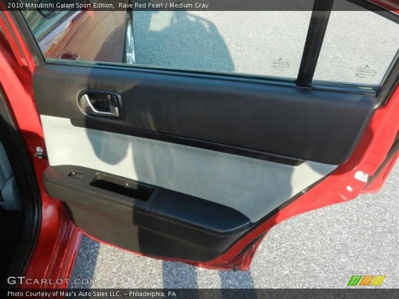 Rave Red Pearl / Medium Gray 2010 Mitsubishi Galant Sport Edition