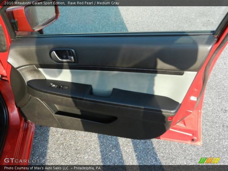 Rave Red Pearl / Medium Gray 2010 Mitsubishi Galant Sport Edition
