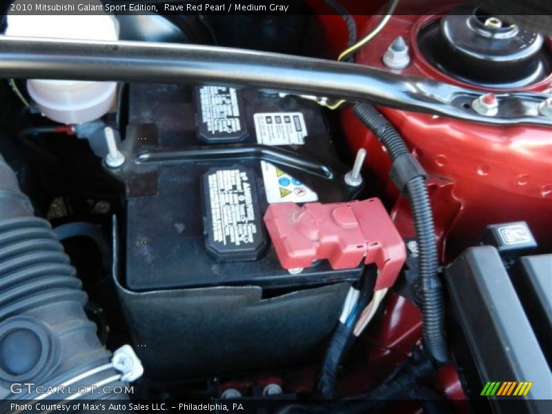 Rave Red Pearl / Medium Gray 2010 Mitsubishi Galant Sport Edition