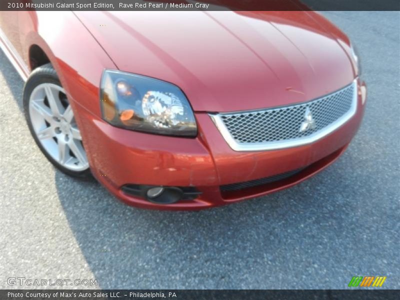 Rave Red Pearl / Medium Gray 2010 Mitsubishi Galant Sport Edition