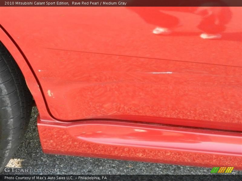 Rave Red Pearl / Medium Gray 2010 Mitsubishi Galant Sport Edition