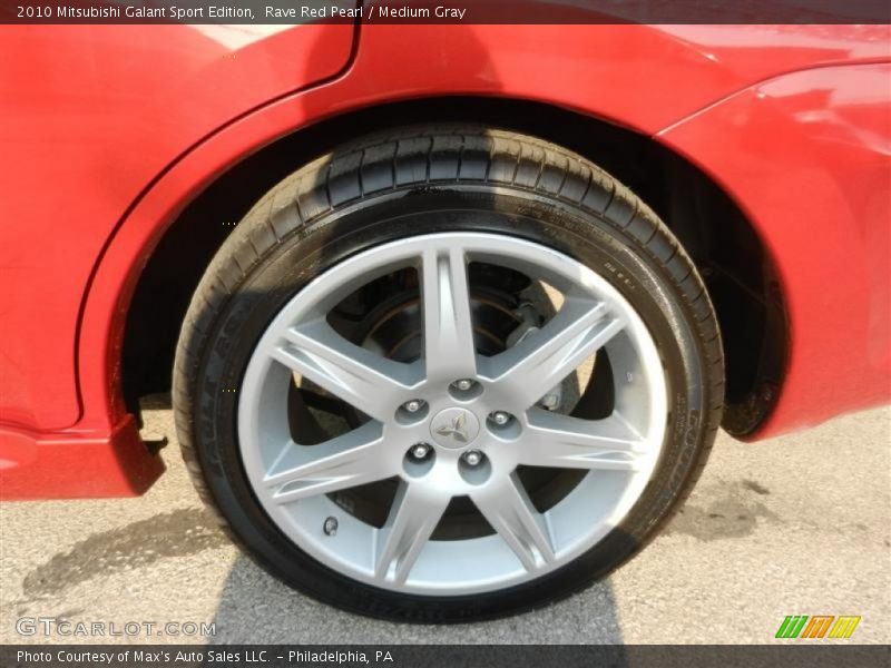 Rave Red Pearl / Medium Gray 2010 Mitsubishi Galant Sport Edition