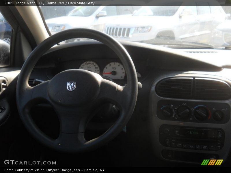 Flame Red / Dark Slate Gray 2005 Dodge Neon SXT