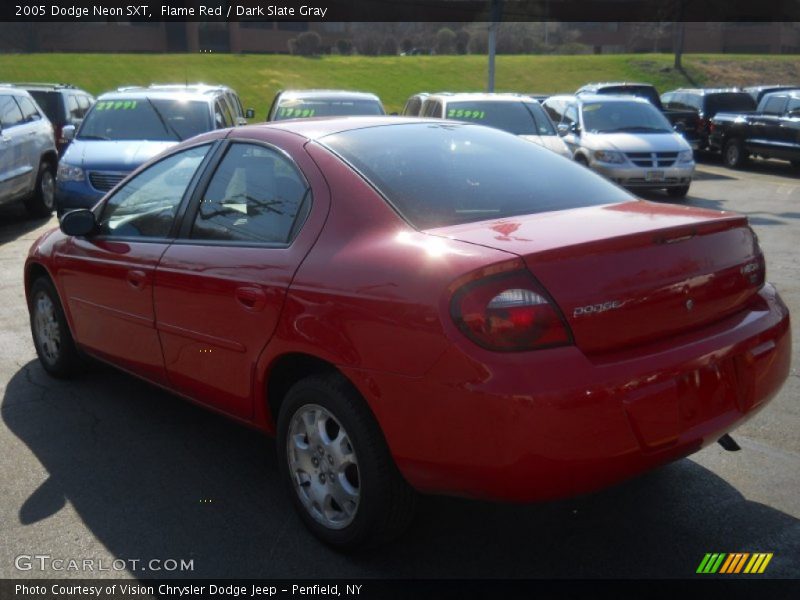 Flame Red / Dark Slate Gray 2005 Dodge Neon SXT