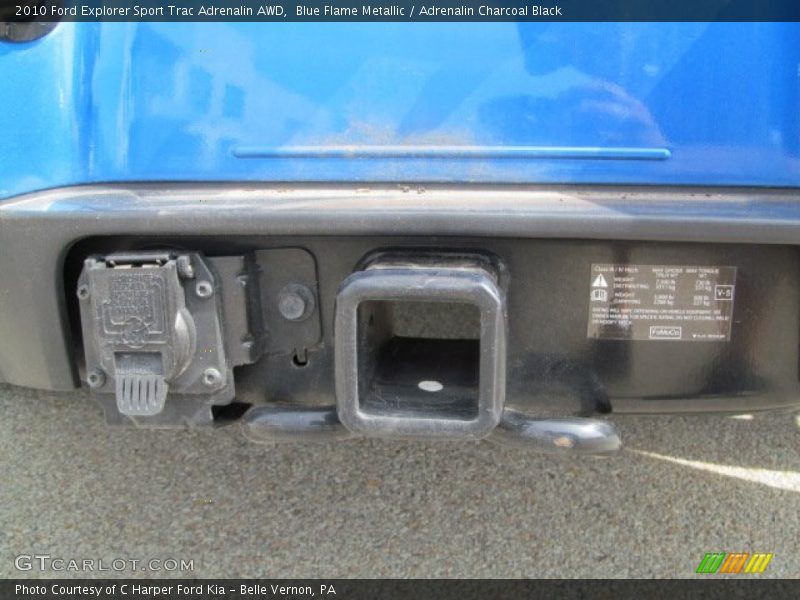 Blue Flame Metallic / Adrenalin Charcoal Black 2010 Ford Explorer Sport Trac Adrenalin AWD