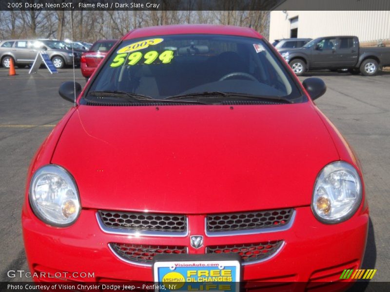 Flame Red / Dark Slate Gray 2005 Dodge Neon SXT