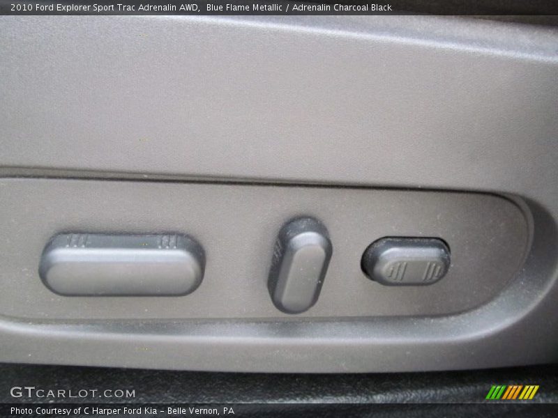 Blue Flame Metallic / Adrenalin Charcoal Black 2010 Ford Explorer Sport Trac Adrenalin AWD