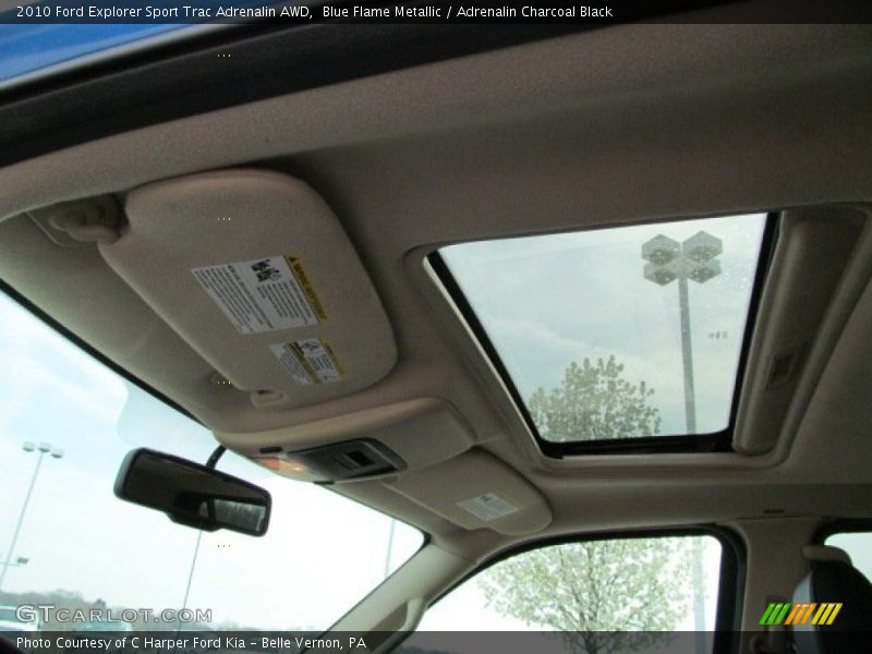 Sunroof of 2010 Explorer Sport Trac Adrenalin AWD