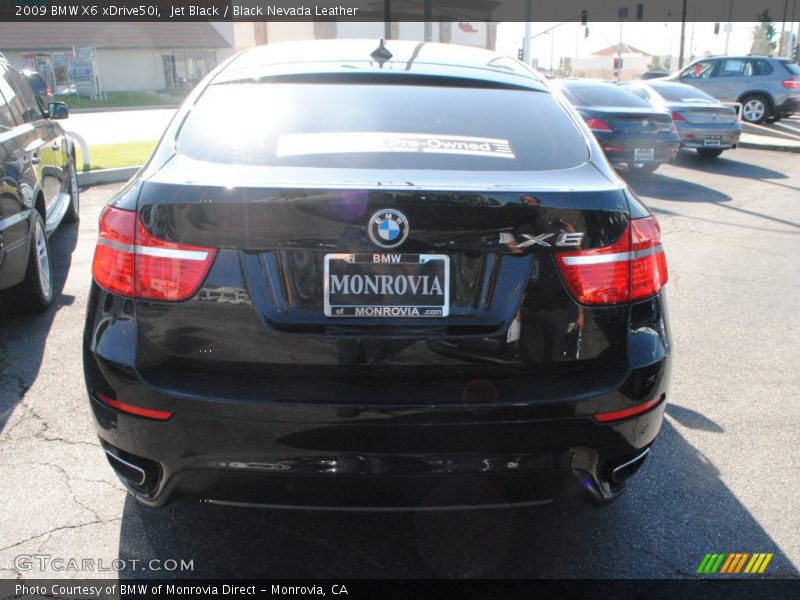 Jet Black / Black Nevada Leather 2009 BMW X6 xDrive50i