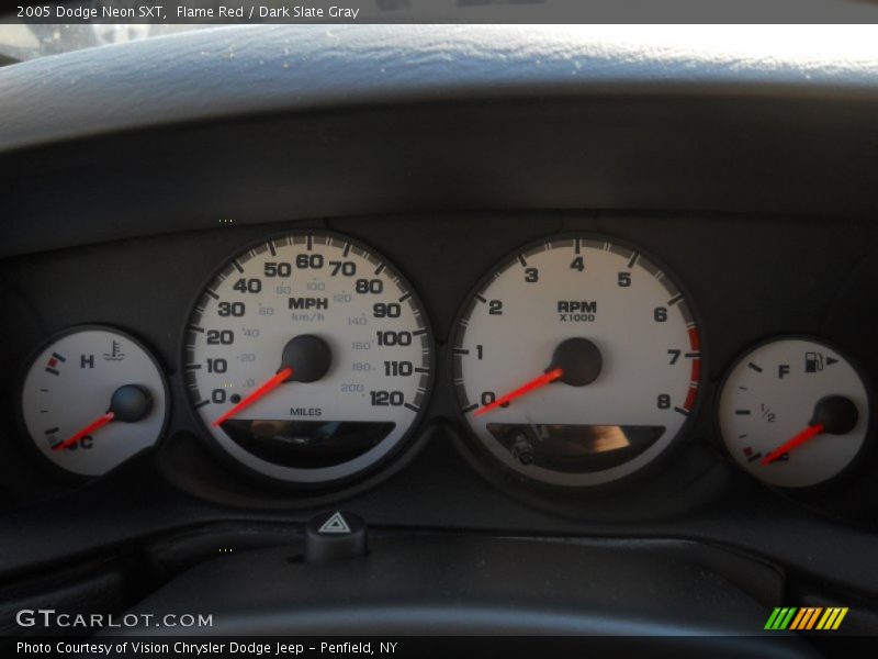 Flame Red / Dark Slate Gray 2005 Dodge Neon SXT