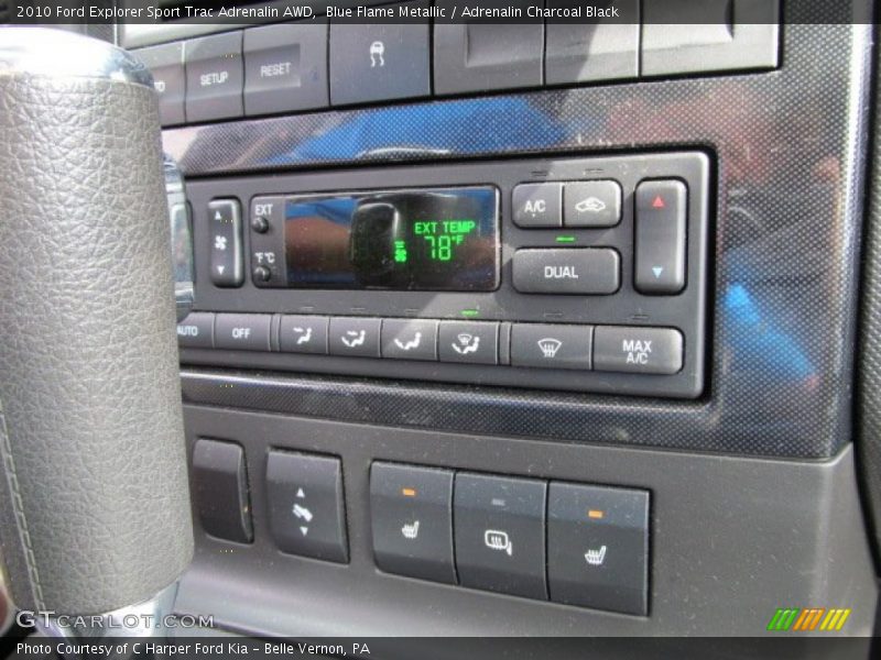 Controls of 2010 Explorer Sport Trac Adrenalin AWD