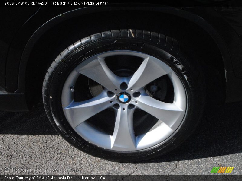 Jet Black / Black Nevada Leather 2009 BMW X6 xDrive50i