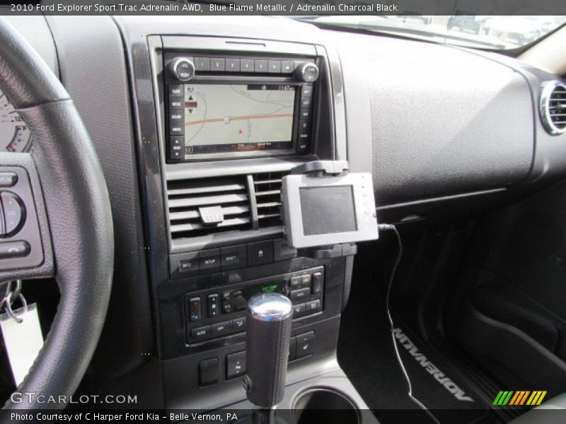 Blue Flame Metallic / Adrenalin Charcoal Black 2010 Ford Explorer Sport Trac Adrenalin AWD