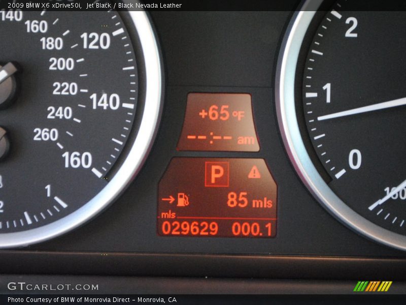 Jet Black / Black Nevada Leather 2009 BMW X6 xDrive50i