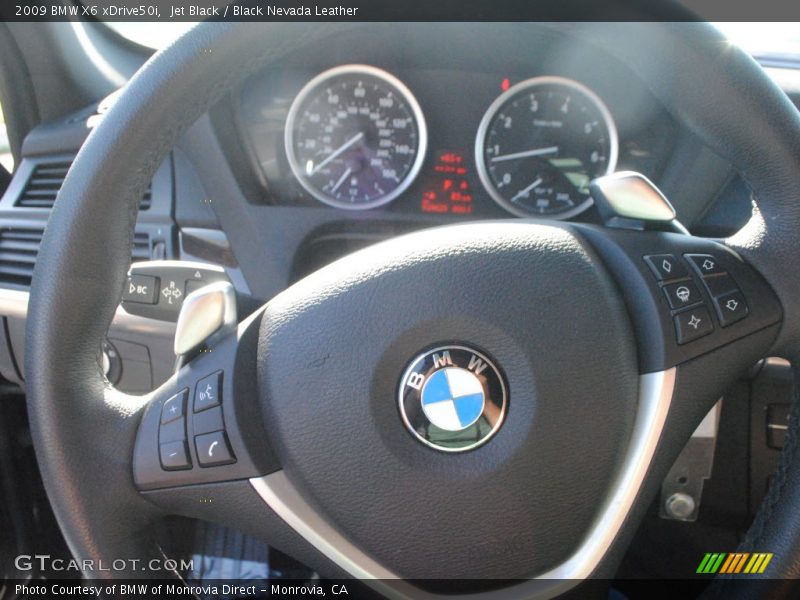 Jet Black / Black Nevada Leather 2009 BMW X6 xDrive50i